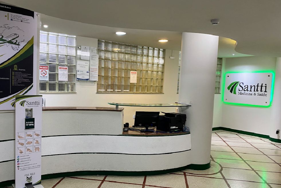 Recepção da Santti Oftalmologia em Belo Horizonte